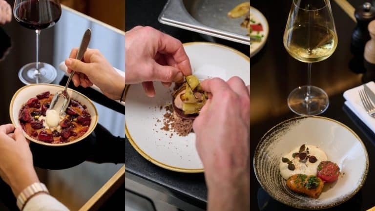 Photos de plusieurs plats du restaurant bordelais "Madame B"